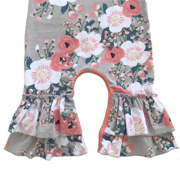 LAST ONE Icing Long Sleeve Floral Romper - Picture 4 of 6